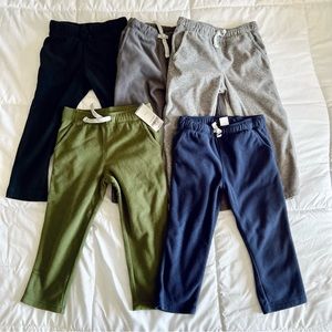 CARTER’s OSHKOSH BOYS 3T (5 pairs) FLEECE PANTS BUNDLE
